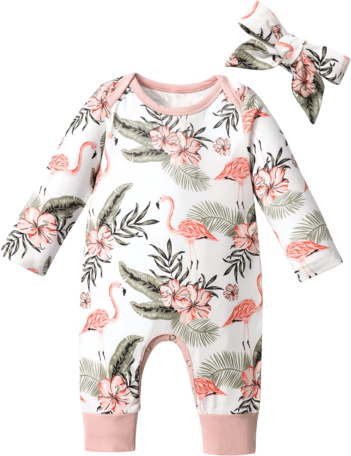 230816074321135_1 Von kilizo Newborn Baby Girl Clothes Romper Onesie Cotton Newborn Outfit for Girls Cute Infant Girl Jumpsuits Clothes - Image 1